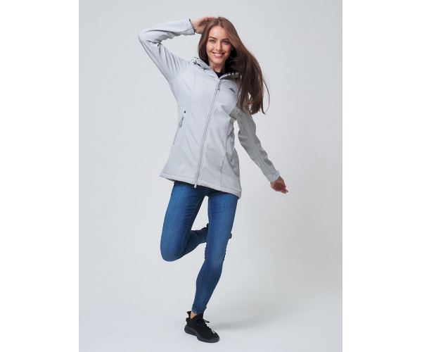 Ветровка  женская светло-серого цвета 2037SS