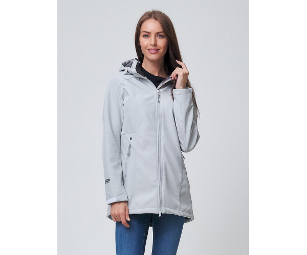 Ветровка  женская светло-серого цвета 2037SS