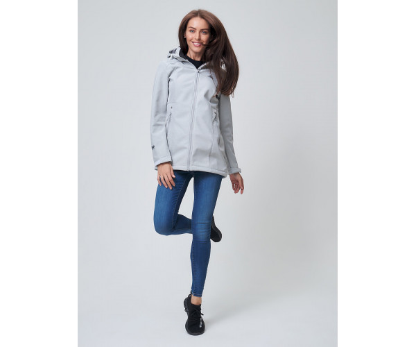 Ветровка  женская светло-серого цвета 2037SS