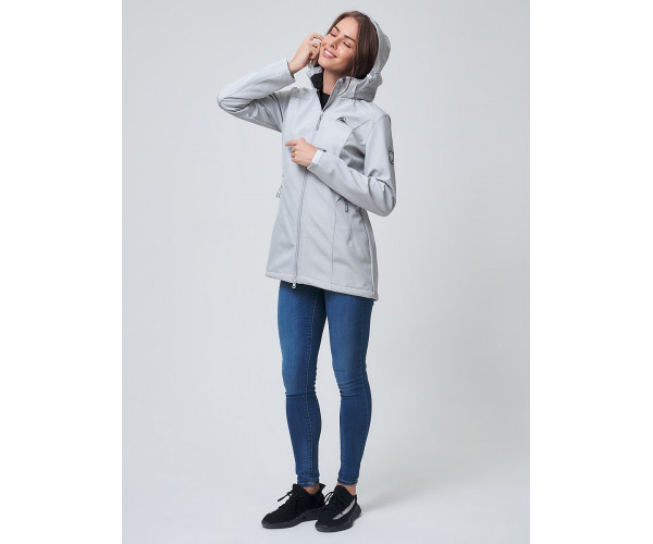 Ветровка  женская светло-серого цвета 2037SS