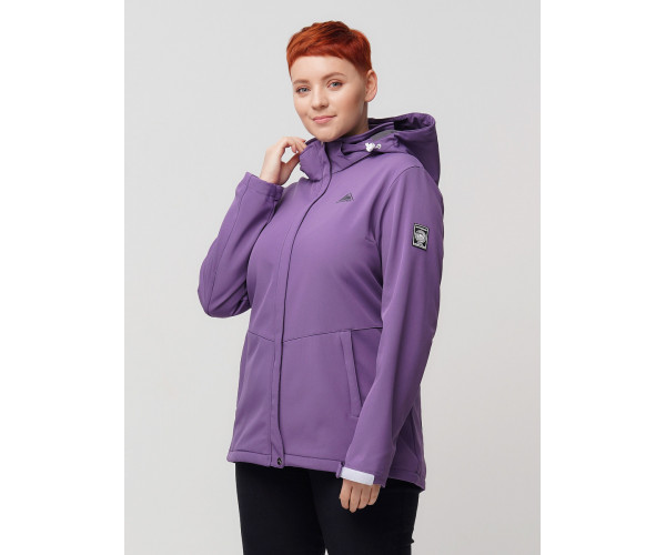 Ветровка  bigsize фиолетового цвета 2034-1F