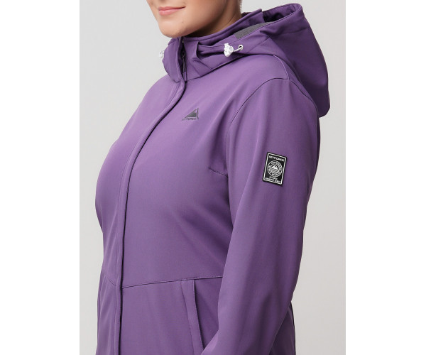 Ветровка  bigsize фиолетового цвета 2034-1F