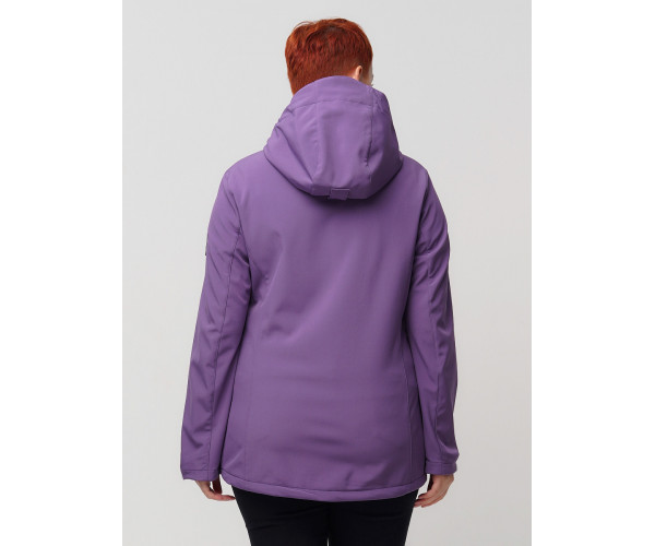 Ветровка  bigsize фиолетового цвета 2034-1F