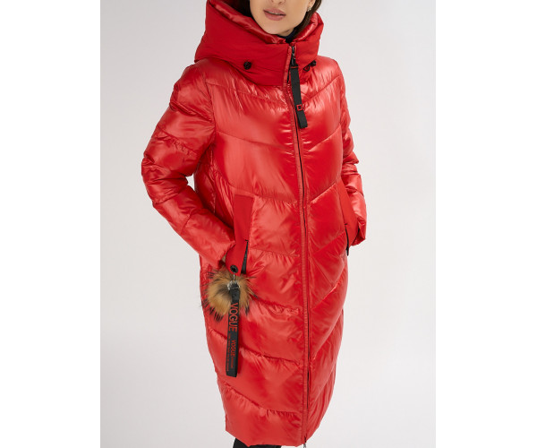 Куртка зимняя красного цвета 72169Kr