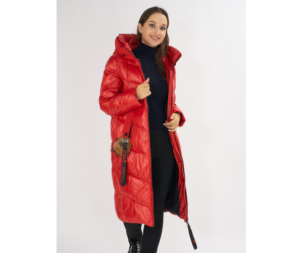 Куртка зимняя красного цвета 72169Kr