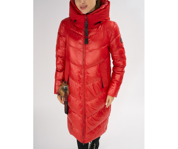 Куртка зимняя красного цвета 72169Kr