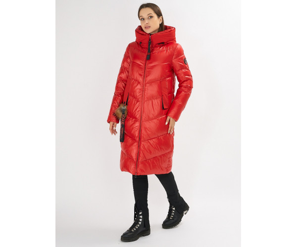 Куртка зимняя красного цвета 72169Kr