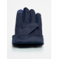 Классические перчатки зимние мужские темно-синего цвета 603TS