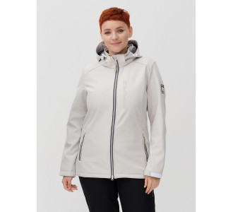 Ветровка  bigsize бежевого цвета 2031-1B