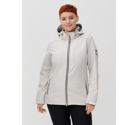 Ветровка  bigsize бежевого цвета 2031-1B