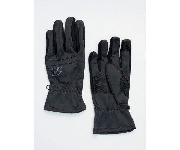 Перчатки спортивные мужские темно-серого цвета 605TC