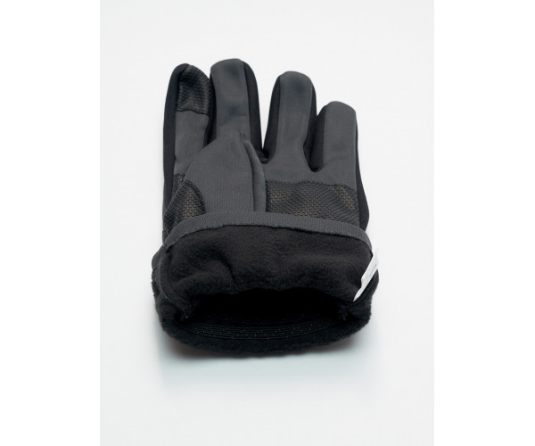Перчатки спортивные мужские темно-серого цвета 605TC