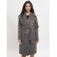 Пальто зимняя женская темно-серого цвета 42114TC
