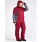 Женский зимний костюм горнолыжный большого размера бордового цвета 01934Bo