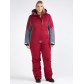 Женский зимний костюм горнолыжный большого размера бордового цвета 01934Bo