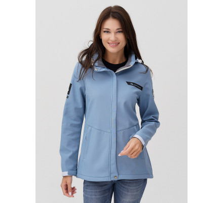 Ветровка  женская голубого цвета 2034Gl