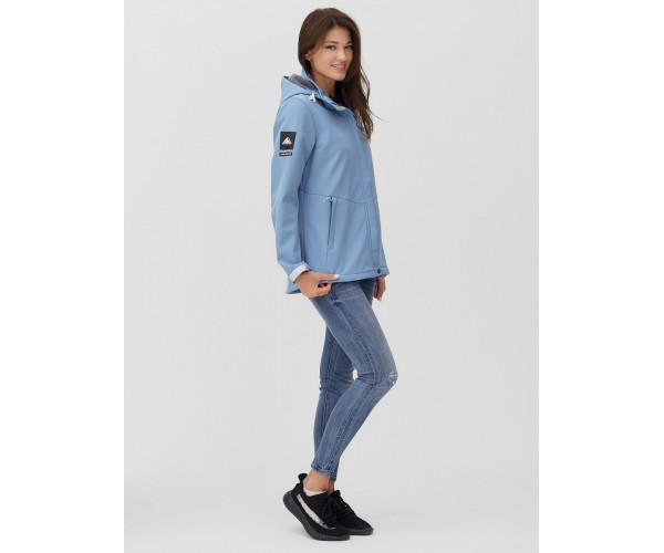 Ветровка  женская голубого цвета 2034Gl