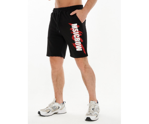 Костюм шорты и футболка черного цвета 221007Ch