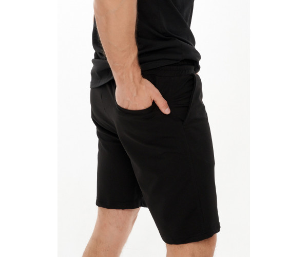 Костюм шорты и футболка черного цвета 221007Ch