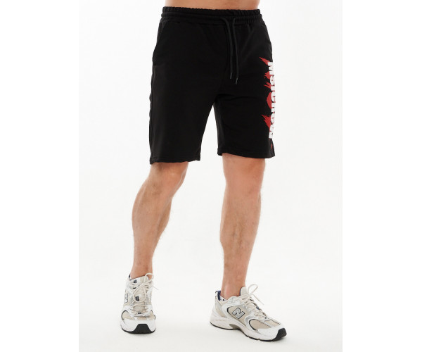 Костюм шорты и футболка черного цвета 221007Ch