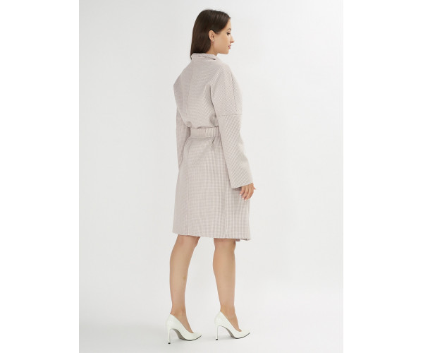 Пальто демисезонное бежевого цвета 42115B