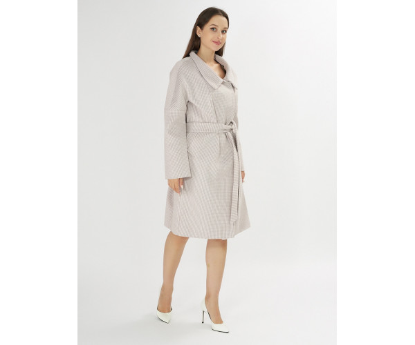 Пальто демисезонное бежевого цвета 42115B