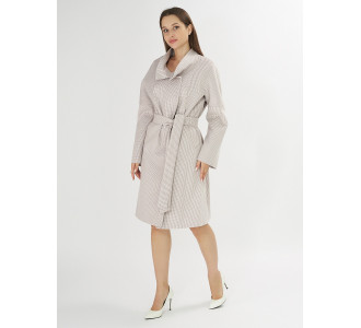 Пальто демисезонное бежевого цвета 42115B