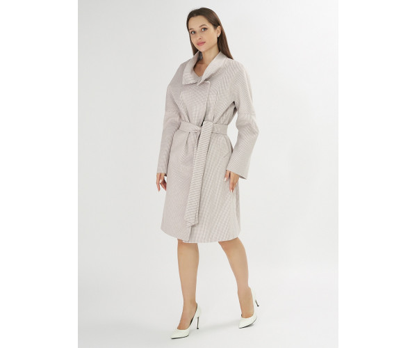 Пальто демисезонное бежевого цвета 42115B