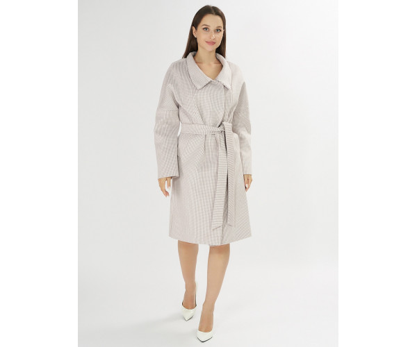 Пальто демисезонное бежевого цвета 42115B