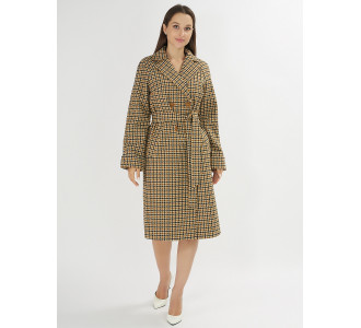 Пальто демисезонное горчичного цвета 42121-1G