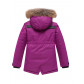 Парка зимняя Valianly для девочки фиолетового цвета 9034F