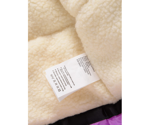 Парка зимняя Valianly для девочки фиолетового цвета 9034F