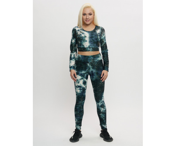 Костюм для фитнеса женский хаки цвета 2007Kh