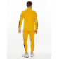 Трикотажный спортивный костюм горчичного цвета 9152G