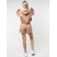 Костюм шорты и топ коричневого цвета 21117K