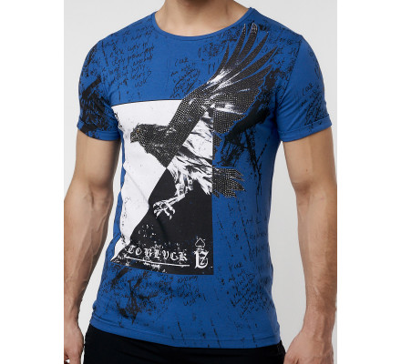 Подростковая футболка синего цвета 220036S