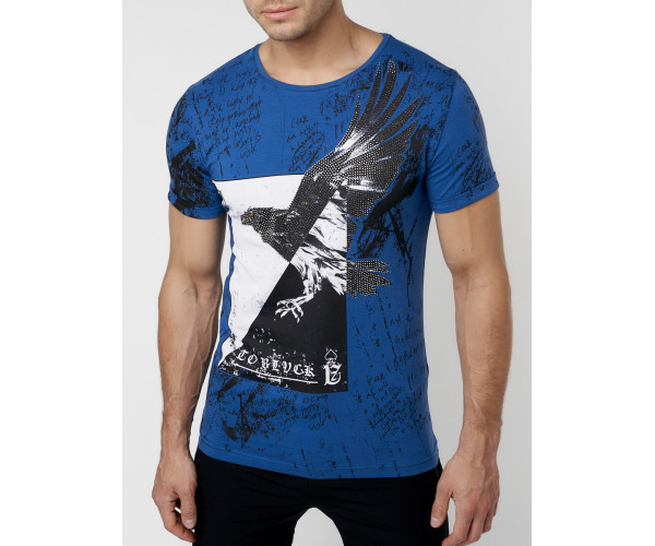 Подростковая футболка синего цвета 220036S