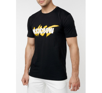 Мужские футболки с принтом желтого цвета 22013J