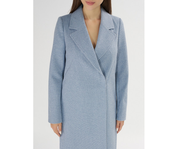 Пальто демисезонное голубого цвета 42105Gl
