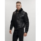Классическая куртка кожанные мужская черного цвета 2499Ch