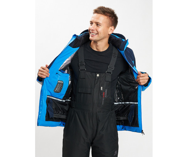 Горнолыжный костюм мужской синего цвета 077022S