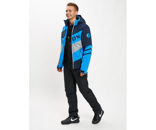 Горнолыжный костюм мужской синего цвета 077022S