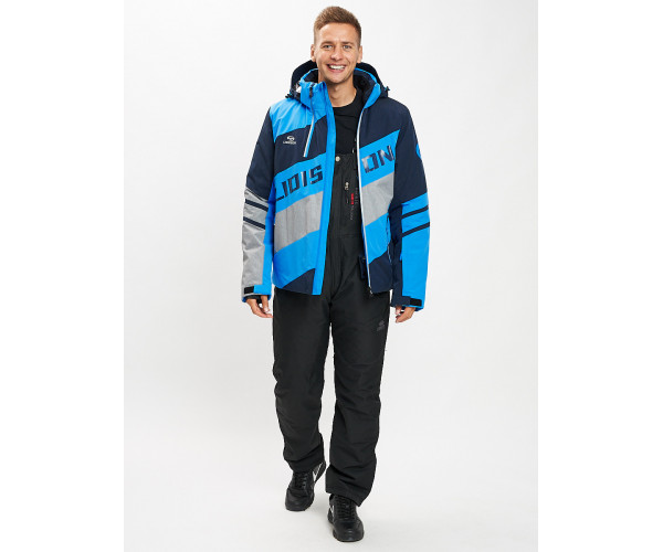 Горнолыжный костюм мужской синего цвета 077022S