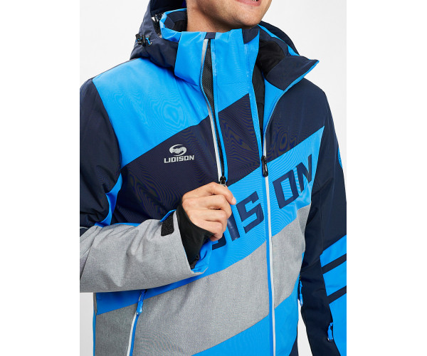 Горнолыжный костюм мужской синего цвета 077022S