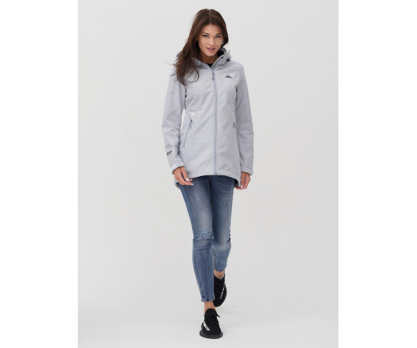 Ветровка  женская серого цвета 2037Sr