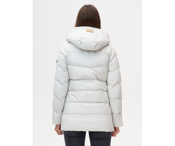 Куртка зимняя  светло-серого цвета 2080SS