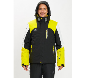 Горнолыжная куртка мужская желтого цвета 77018J