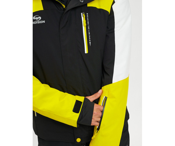 Горнолыжная куртка мужская желтого цвета 77018J