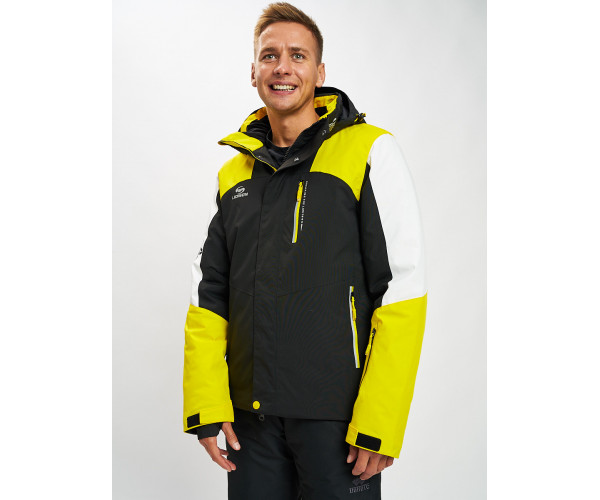 Горнолыжная куртка мужская желтого цвета 77018J