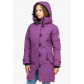 Женская зимняя парка фиолетового цвета 1806F